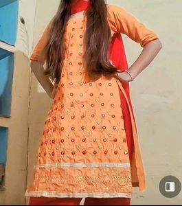 kurta salwar and dupptta set