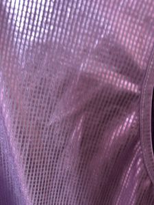 Chic Metallic Lavender Crop Top