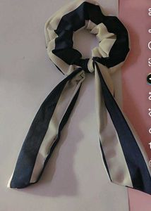 Striped Scrunchie Hair Tie
