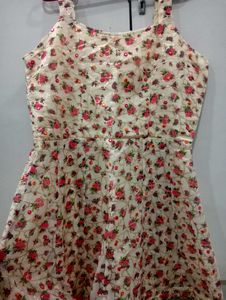 Creamy Colour Plazzo Frock Suit
