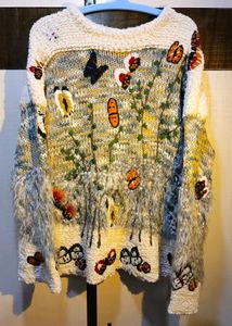 Dreamy Embroidered Knit Sweater