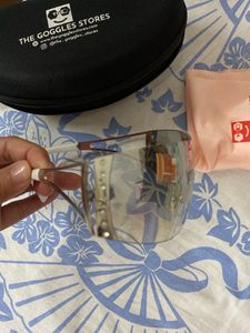 Stylish Silver Shield Sunglasses