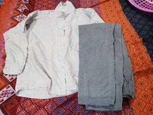 school dresses in white and grey