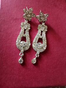 Elegant Rhinestone Dangle Earrings