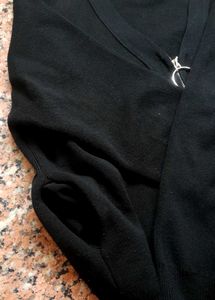 Black Zipper Sweater