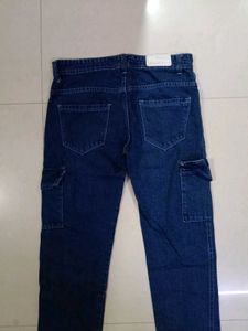 Dark Blue Cargo Jeans