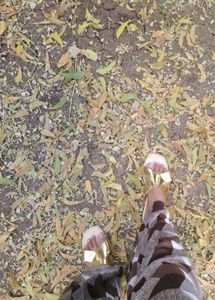 Gold Flats &amp; Chappal
