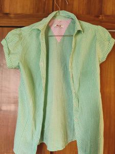 Green Checked Shirt