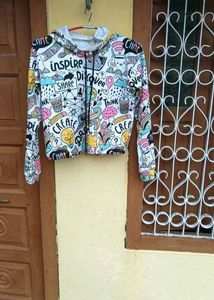 Doodle Crop Hoodie