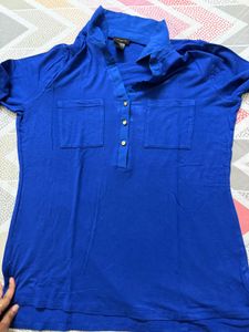 Navy Blue Classy Top Savana/Zara/H&amp;M