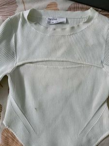 White Cutout Bodysuit