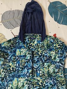 Floral Print Hoodie Top
