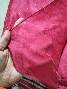 Beautiful Pearl Embroidery Saree