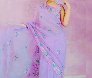 Purple Saree