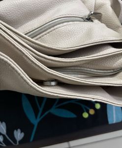 Lino Perros Beige Hobo Bag