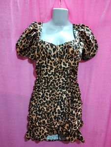 Leopard Print Mini Dress