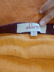 Akkriti By Pantaloons Mustard Ethnic Skirt