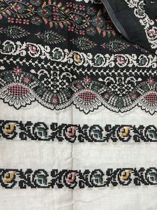 Self Embroidery Dress Material
