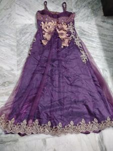 Barbie Gown With Dupatta