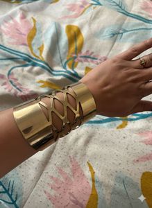 Gold Statement Cuff Bracelet