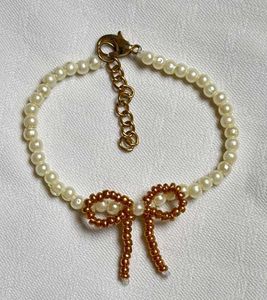Pearl and Bow Bracelet