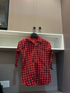 Red and Black Plaid Shirt