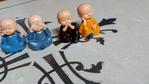 Monk Figurines (Set of 4)