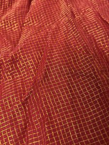 Red &amp; Gold Indian Skirt Set For Kids