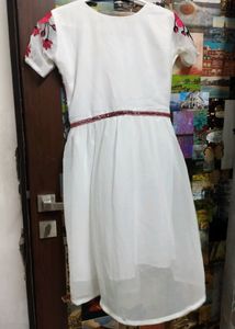 Embroidered Midi Dress