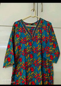 New Unused PureCotton Vneck Suit Crepe Dupatta