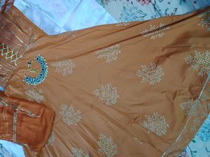 Orange Floral Dress