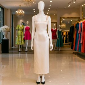 Elegant Satin Midi Dress