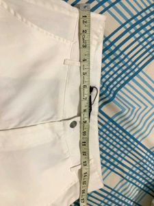 straight fit white cargo