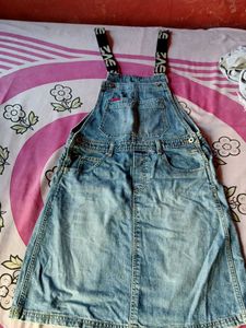 Blue Denim Dungri Shorts Dress