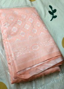Peach Colour Beautyful Saree