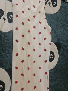 White Printed Lower For Women