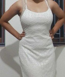 Gorgeous😍White Evening Dress