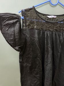 Cold Shoulder Olive Top