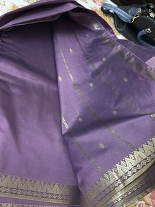 Banarasi Silk Lavender Saree(FIXED PRICE)