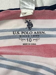 us polo striped tube top