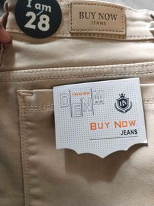 Beige Cargo Jeans
