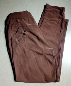 Brown Casual Pants