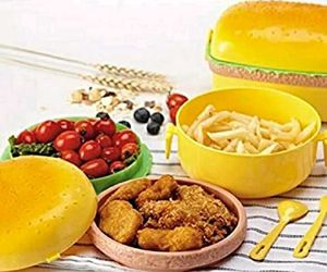 Burger Shaped 2 Layer Lunch Box Kids &amp; Adult