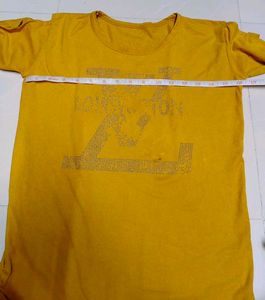 Stylish Yellow Embellished Top