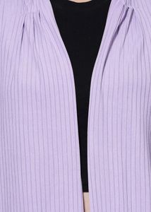 lavender Ribbed Cardigan
