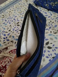 Denim Wristlet Wallet | Everyday Pouch