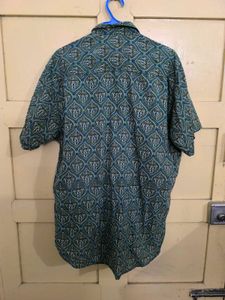 Hand Block Paisley Printed Men&#39;s Shirt