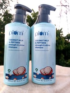 2 Pack ❤️ Plum Coconut Milk & Peptide Hair Shampoo