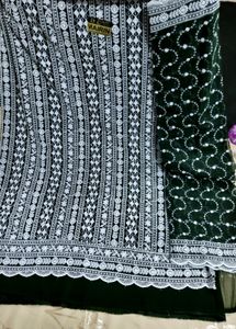 Georgette Chikankari Semi Stitched Suit