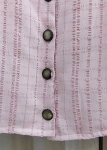 Striped Button-Up Blazer